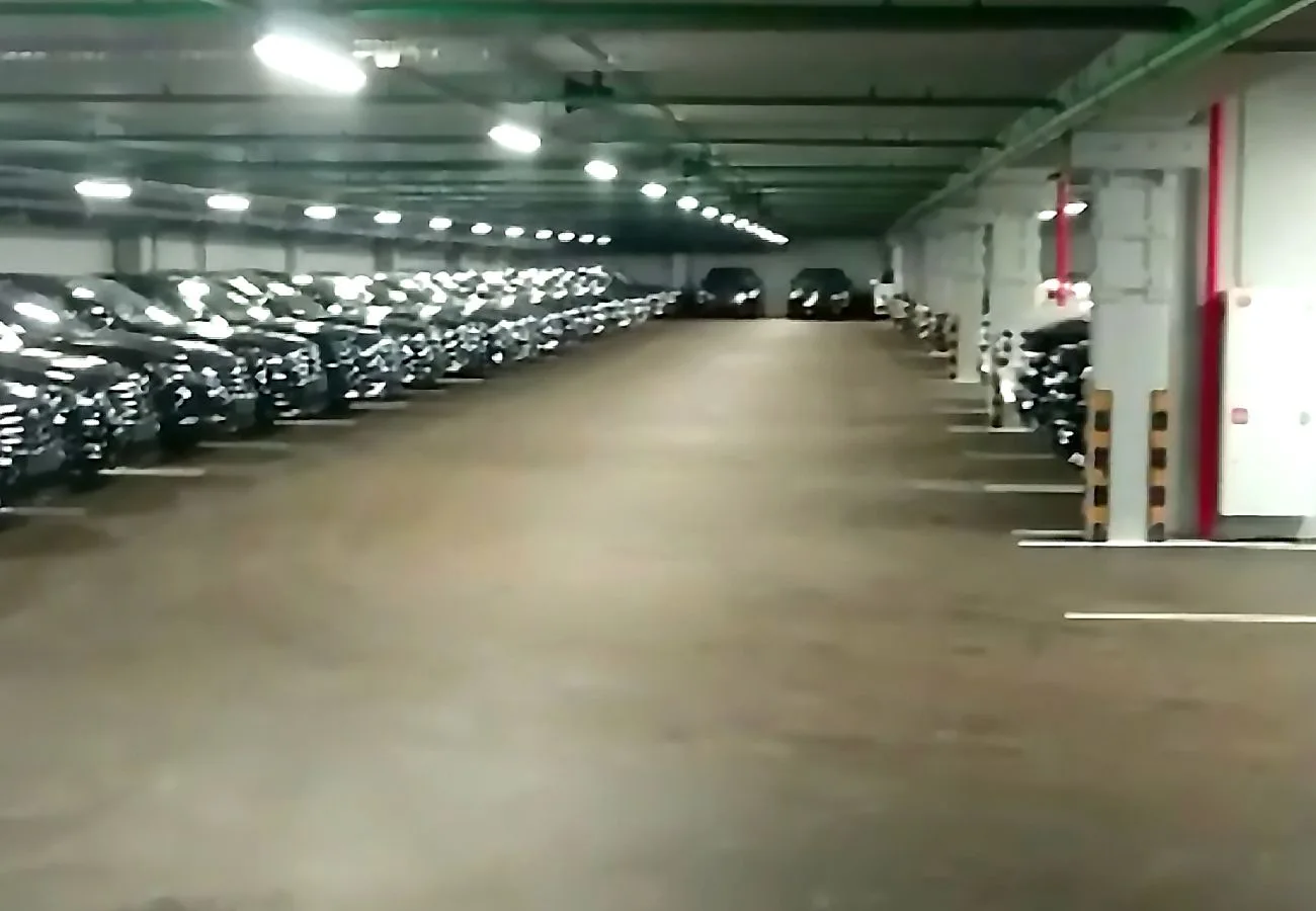 До покраски паркинга