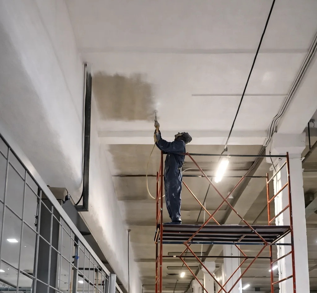 Покраска потолка