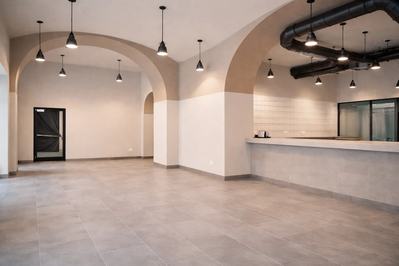 Покраска торгового помещения