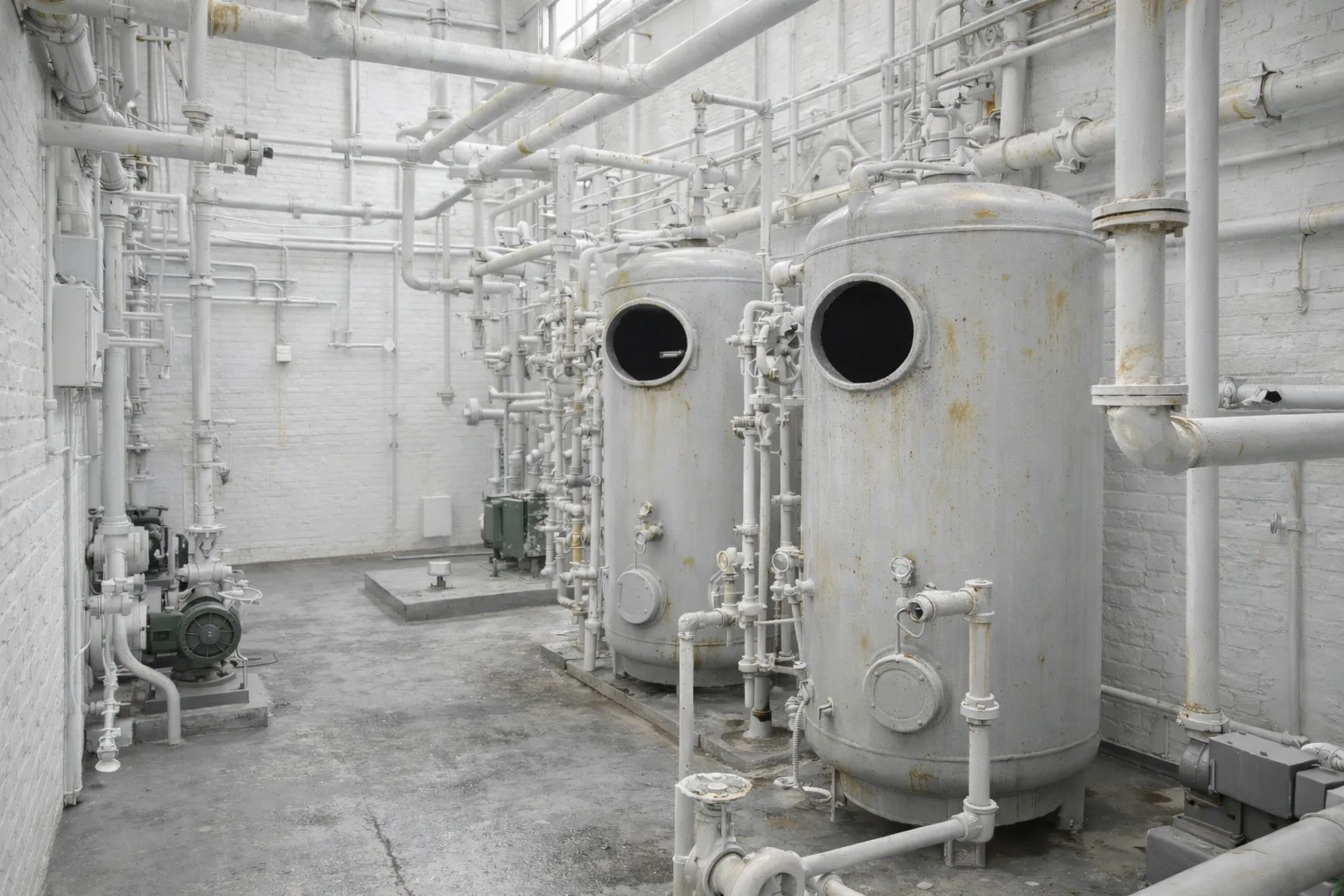 После покраски технического помещения 1