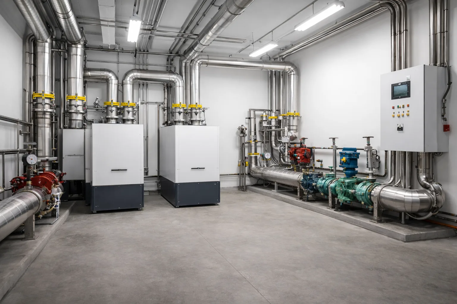 После покраски технического помещения 2