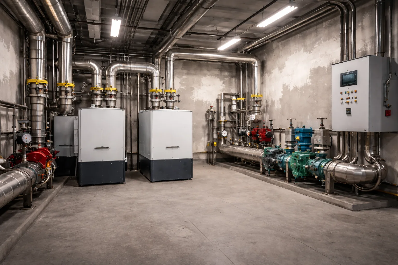 До покраски технического помещения 2