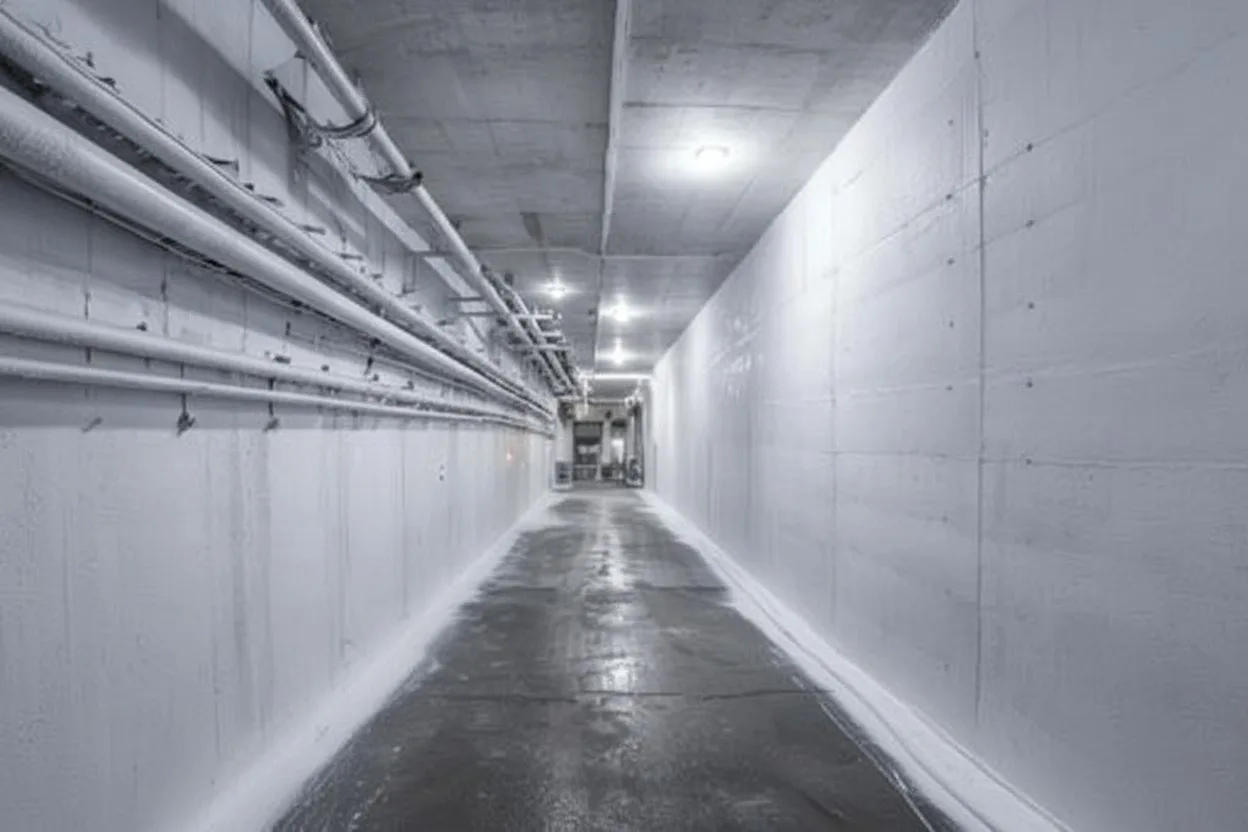 Бетонное сооружение до покраски и защиты